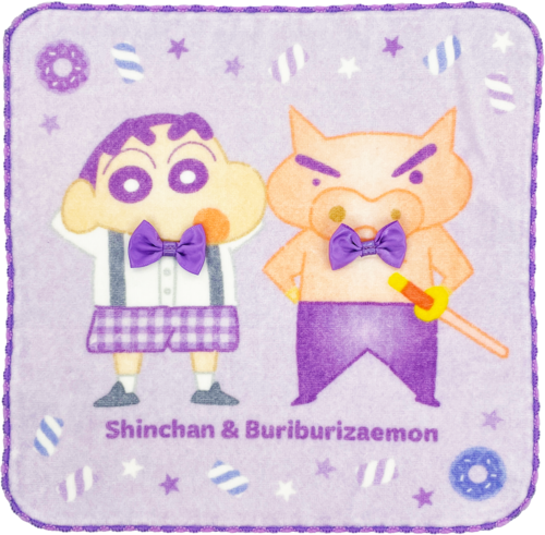 クレヨンしんちゃん リボン付きハンドタオル ゆめかわフレンズ
